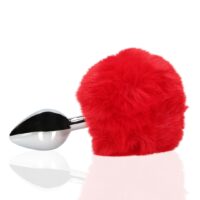bunny-tail-with-metal-butt-plug-red
