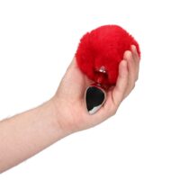bunny-tail-with-metal-butt-plug-red