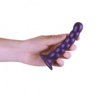 dildo-vaginale-con-ventosa-a-sfere-beaded-g-spot-dildo-5-13-cm-metallic-purple