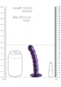 dildo-vaginale-con-ventosa-a-sfere-beaded-g-spot-dildo-5-13-cm-metallic-purple