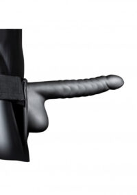 fallo-cavo-indossabile-ribbed-hollow-strap-on-with-balls-8-21-cm-gun-metal