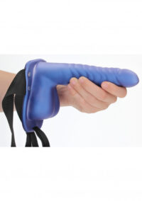 fallo-cavo-indossabile-ribbed-hollow-strap-on-with-balls-8-21-cm-met-blue